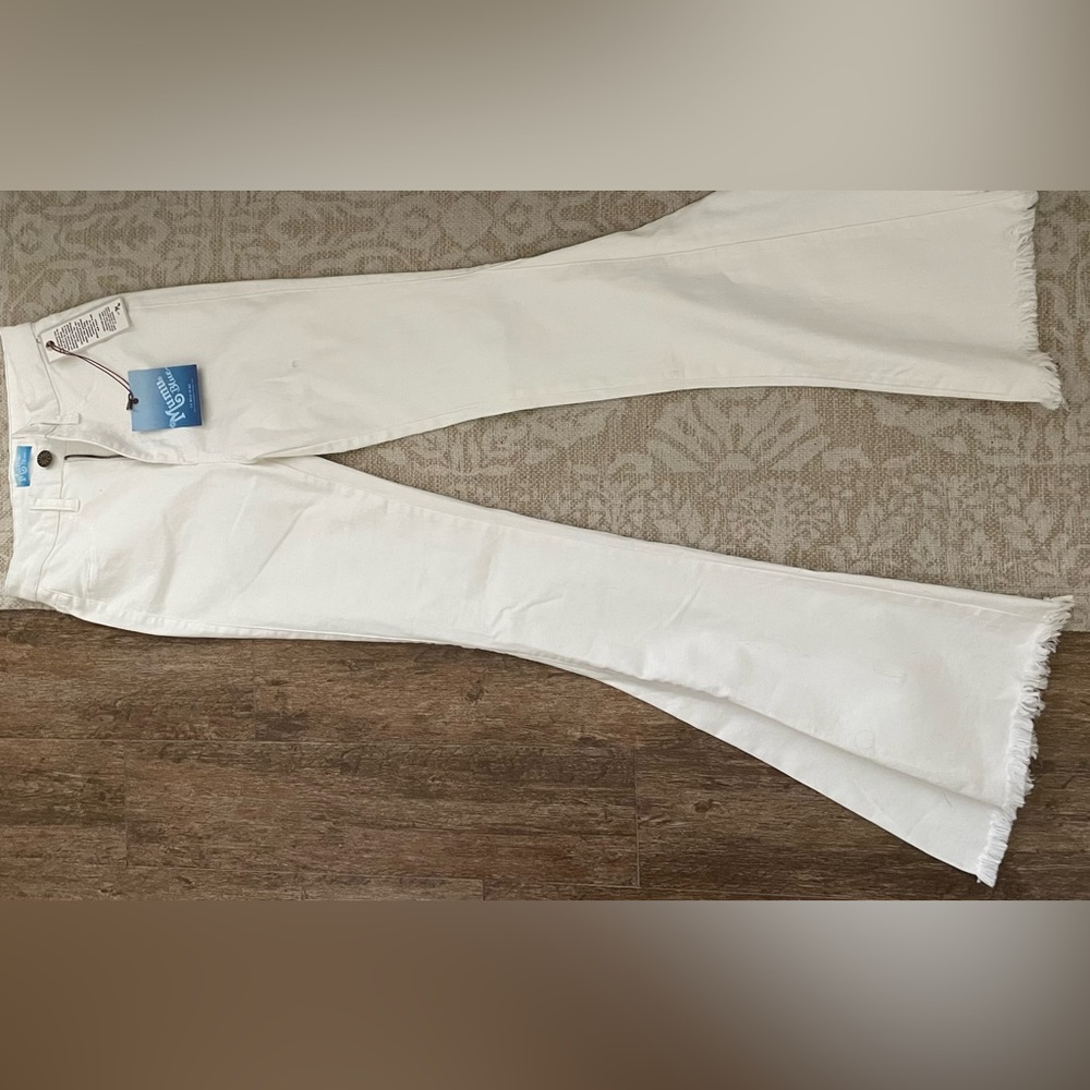 MUMU white flare pants brand new